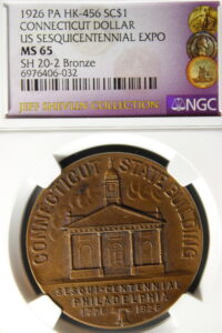 HK-456 1926 U.S. Sesquicentennial Connecticut SCD