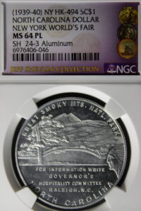 HK-494 1939-40 New York World’s Fair North Carolina SCD