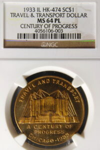 HK-474 1933 Century of Progress Travel and Transport SCD – Type 5 reverse