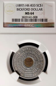 HK-833 1897 Bickford Dollar SCD