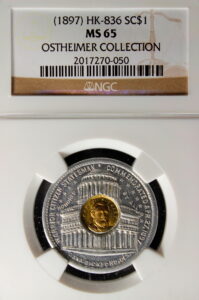 HK-836 1897 Bickford Dollar – Brass – SCD