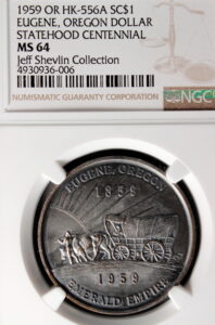 HK-556A 1959 Oregon Statehood Centennial Silver-Plated Eugene SCD