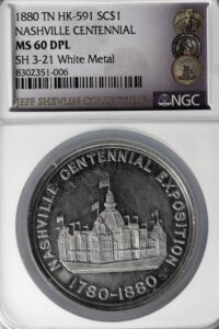 HK-591 1880 Nashville Centennial Exposition Official SCD