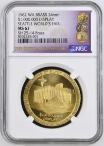 1962 Century 21 Exposition Low Relief Million Dollar Display SCD