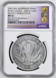 1962 Century 21 Seattle Space Needle / Good Luck SCD