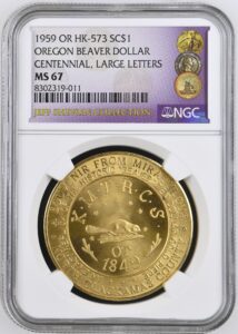 HK-573 1959 Oregon Statehood Centennial – Oregon Beaver SCD