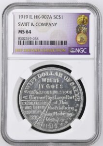 HK-907A 1919 Swift & Company Legend Reverse SCD