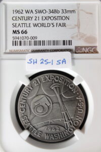 1962 Century 21 Exposition Official Silver SCD
