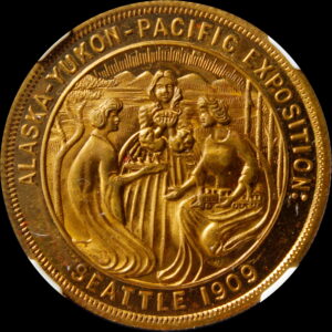HK-367 1909 Alaska-Yukon-Pacific Exposition Symmetrical Rays Alaska “KA” – Schwaab SCD