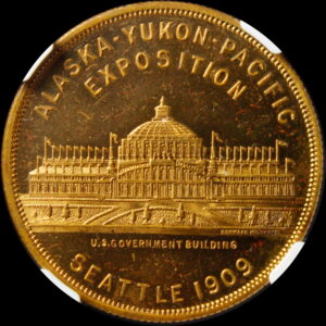 HK-367 1909 Alaska-Yukon-Pacific Exposition Symmetrical Rays Alaska “KA” – Schwaab SCD