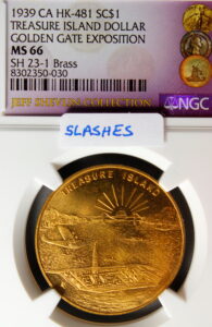HK-481 1939 Golden Gate International Exposition Official SCD – Slashes Variety
