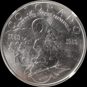 HK-542 1959 Colorado “Rush to the Rockies” Centennial Official SCD