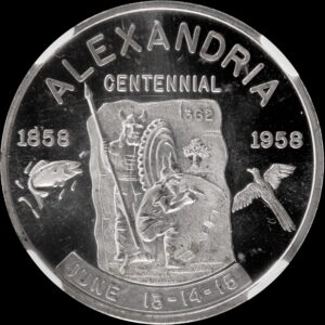 HK-519 1958 Alexandria Minnesota Centennial SCD – SILVER