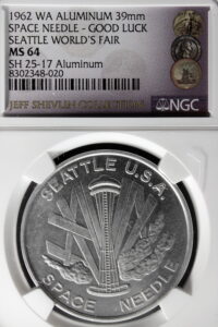 1962 Century 21 Seattle Space Needle / Good Luck SCD