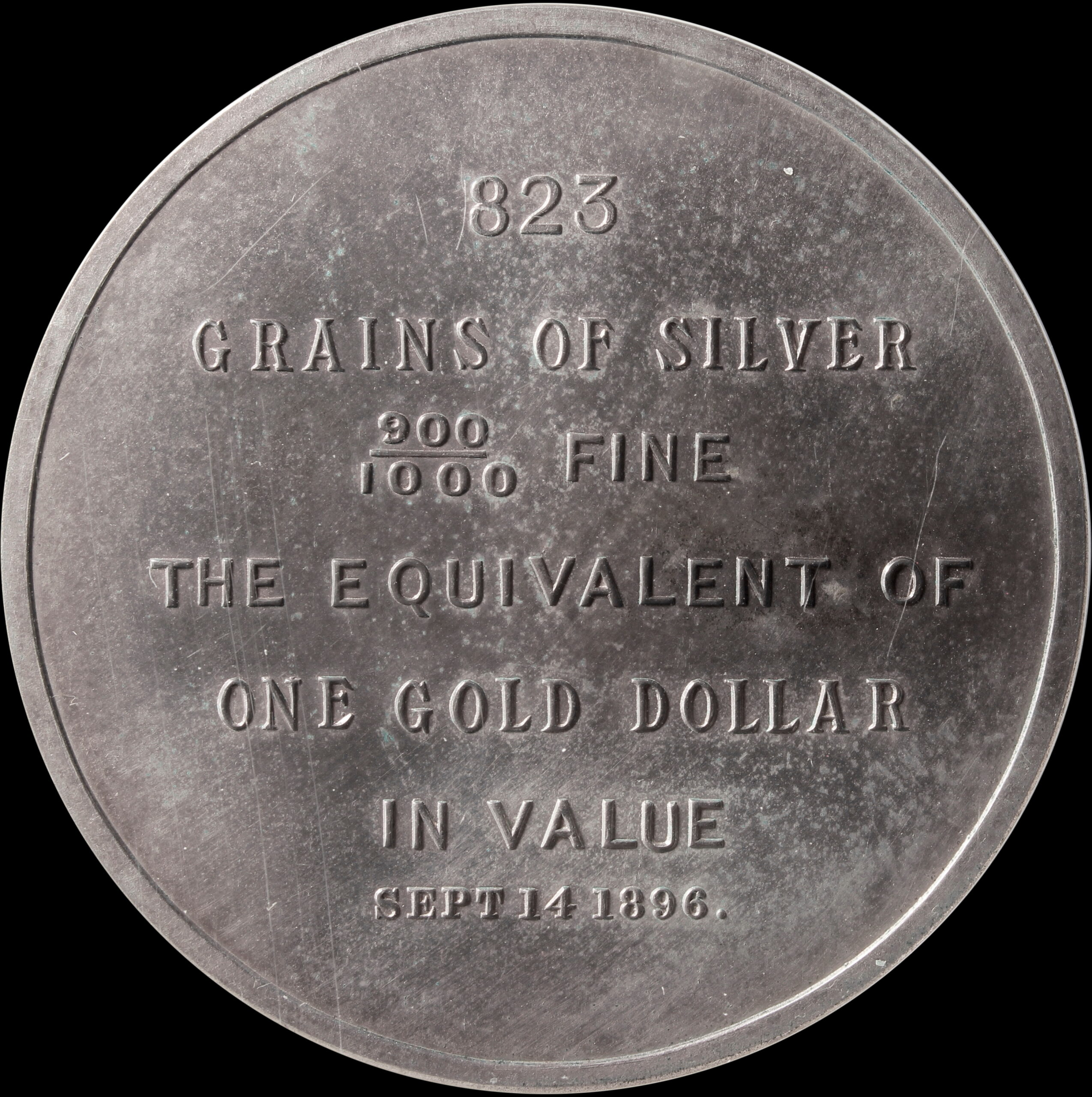 HK-779 1896 Bryan Dollar by Tiffany & Co.