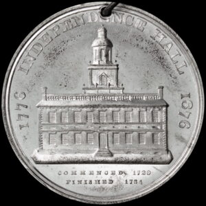 HK-26 1876 Centennial Liberty Bell Rounded 6 / Independence Hall SCD