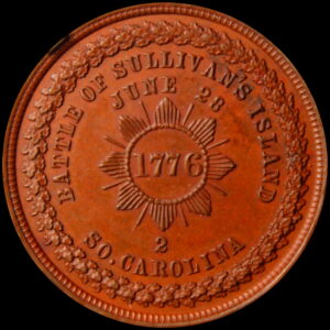 HK-94 1876 Centennial Lovett Battle of Sullivan’s Island BRONZE #2 SCD