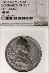 HK-125D 1883 Evacuation of New York City Centennial SCD