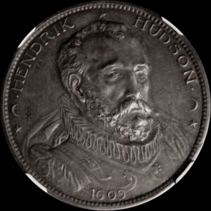 HK-369 1909 Hendrik Hudson Daalder Silver “MED. ART CO.” on edge
