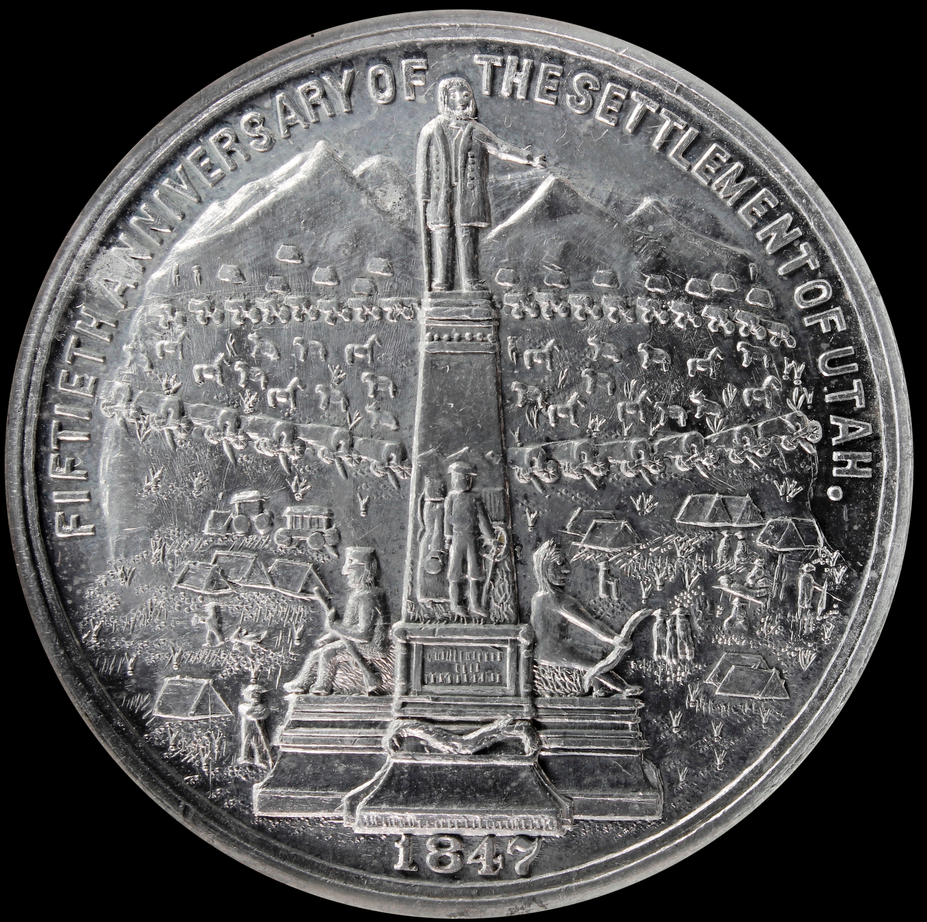 HK-1009A 1897 Utah 50th Anniversary of Settlement – Pioneer Jubilee Souvenir SCD