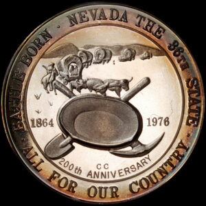 HK-19 1976 Centennial Nevada Restrike in Silver SCD