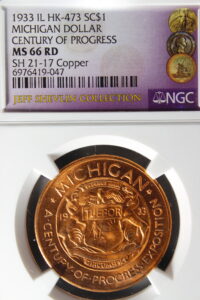 HK-473 1933 Century of Progress Michigan State SCD