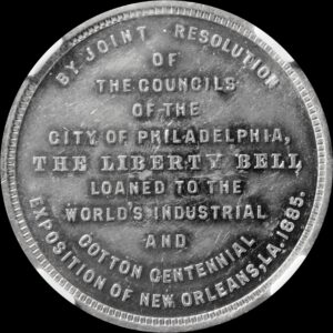 HK-144B 1885 Industrial Cotton Exposition Liberty Bell Loaned SCD
