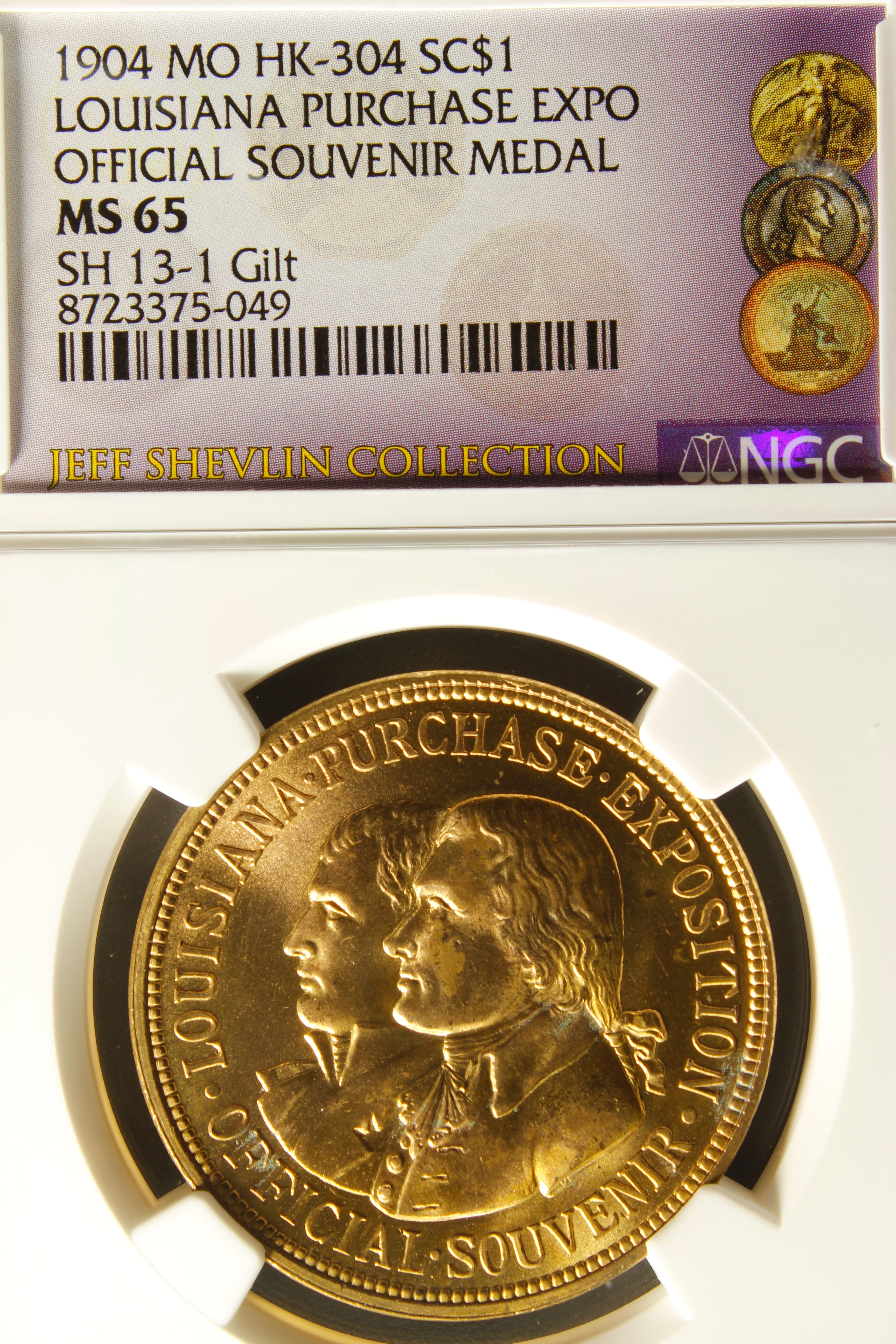 HK-304 1904 Louisiana Purchase Exposition Official SCD