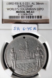 1893 Columbian Quint Sailor, Ships and Statue of Liberty SCD