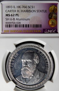 HK-766 1893 Columbian Chicago Mayor Assassinated SCD