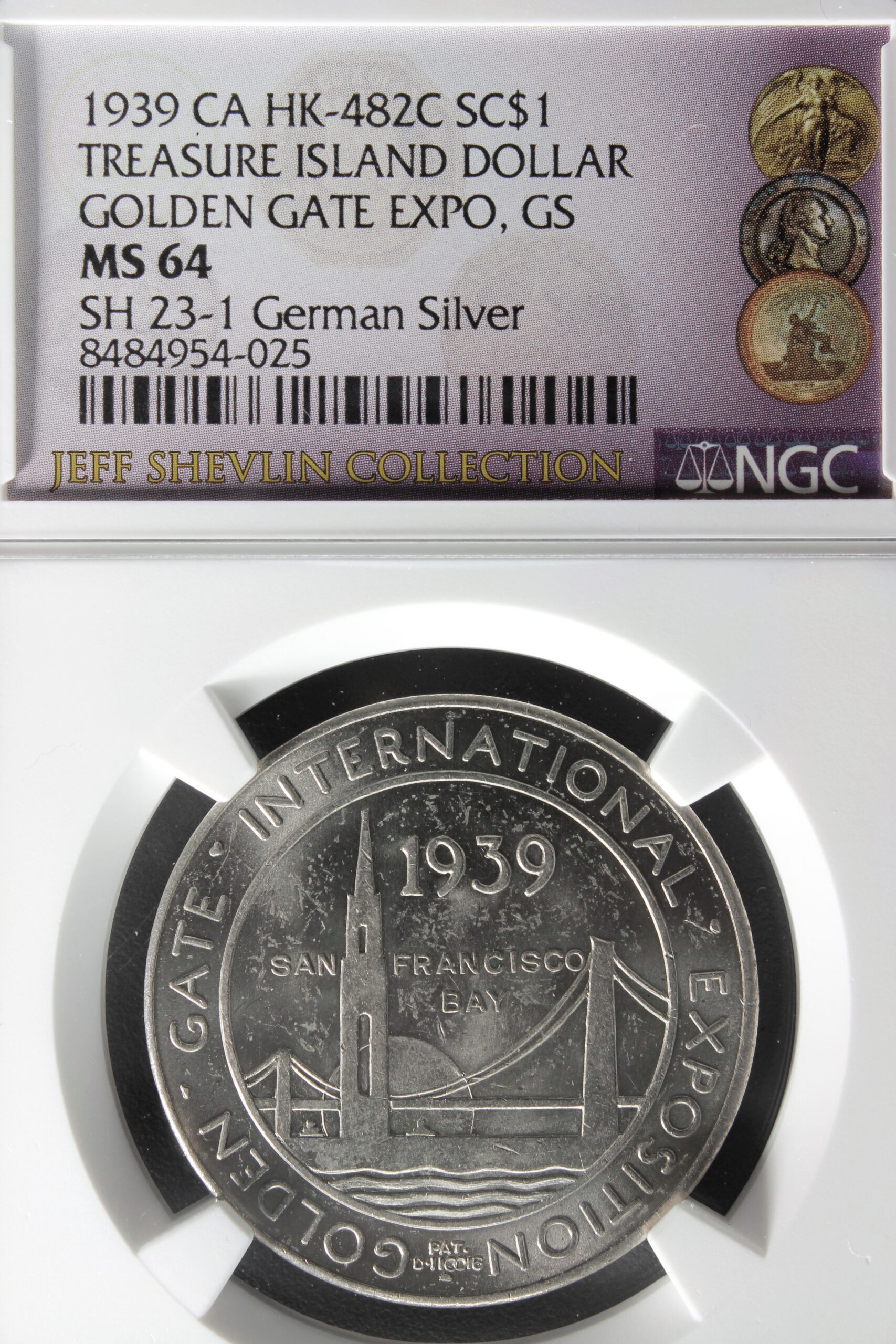 HK-482C 1939 Golden Gate International Exposition Official SCD