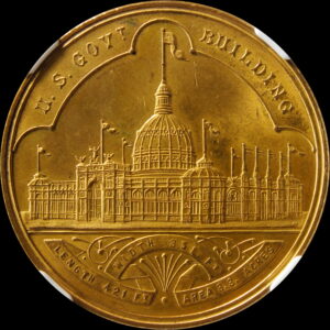 HK-155 1893 Columbian Exposition Small Letters Official SCD – Silver-Plated