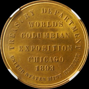 HK-155 1893 Columbian Exposition Small Letters Official SCD – Silver-Plated