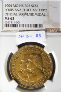 HK-302 1904 Louisiana Purchase Exposition Official SCD