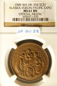 HK-354 1909 Alaska-Yukon-Pacific Exposition Official SCD – Bronze