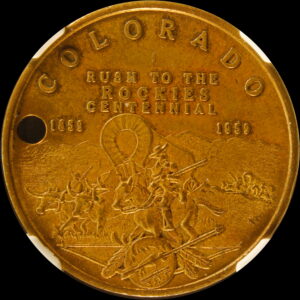 HK-544 1959 Colorado “Rush to the Rockies” Centennial Uniface SCD