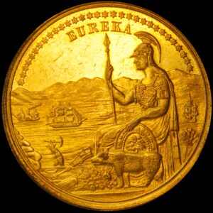 HK-245 1894 California Midwinter Exposition Official Gold-Plated SCD