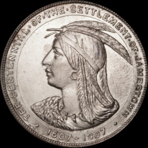 HK-345 1907 Jamestown Tercentennial Exposition Official SCD – Silver-Plated