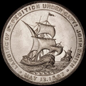 HK-345 1907 Jamestown Tercentennial Exposition Official SCD – Silver-Plated
