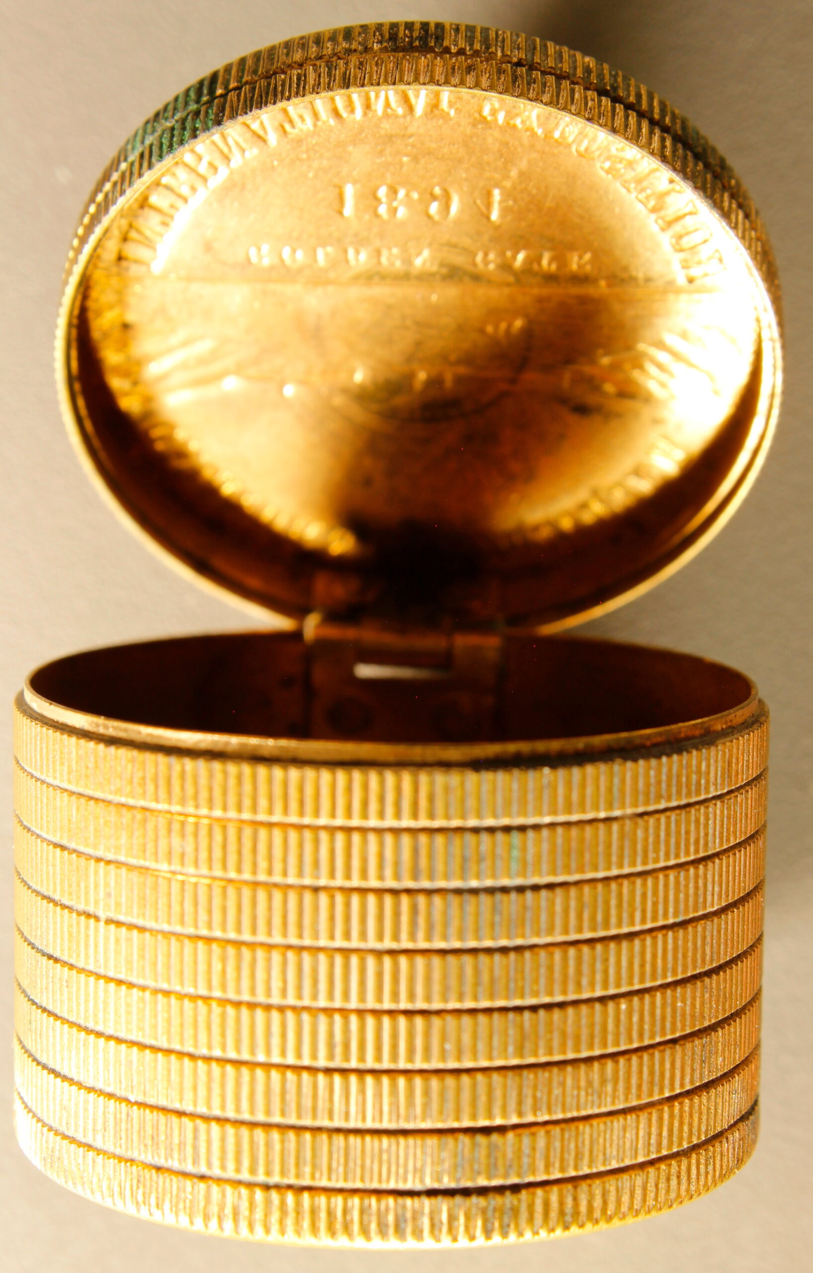 HK-250 1894 California Midwinter Golden gate Coin Stack