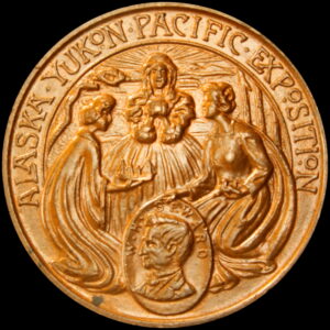 HK-355 1909 Alaska-Yukon-Pacific Exposition Official SCD – Copper
