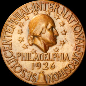 HK-452 1926 U.S. Sesquicentennial Exposition Official SCD – Unlisted High Relief