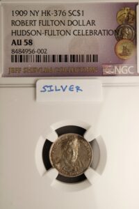 HK-376 1909 Silver Robert Fulton SCD