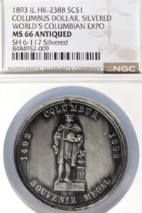 HK-238B 1893 Columbian Columbus Statue Souvenir / Caravel SCD