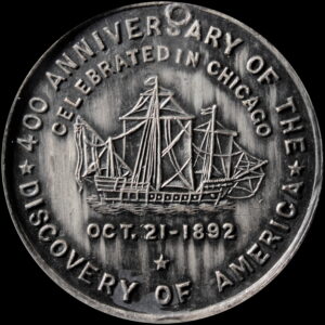 HK-238B 1893 Columbian Columbus Statue Souvenir / Caravel SCD