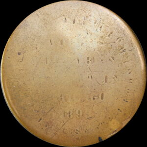 HK-154 1893 Columbian Exposition Large Letters Official SCD