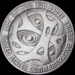 1962 Century 21 Exposition Official Silver Plated Bronze SCD