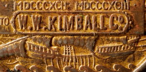 HK-223 1893 Columbian Saint-Gaudens & Barber SCD – Kimball varity