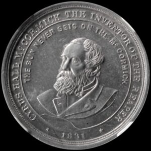 HK-242 1893 Columbian McCormick Reaper “Type 3” SCD – unusual error