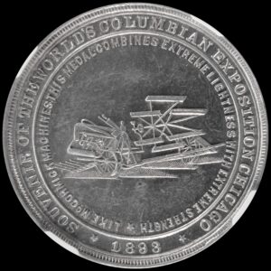 HK-242 1893 Columbian McCormick Reaper “Type 3” SCD – unusual error